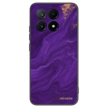 Picasee crna silikonska maskica za Xiaomi Poco X6 Pro - Purple
