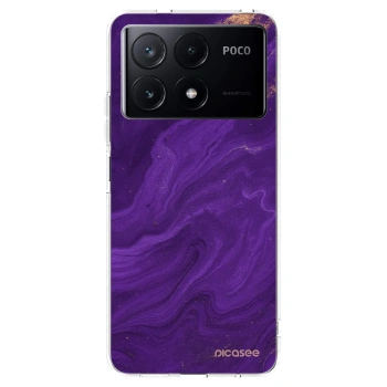 Picasee silikonska prozirna maskica za Xiaomi Poco X6 Pro - Purple