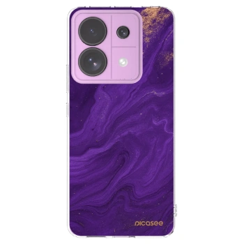 Picasee silikonska prozirna maskica za Xiaomi Redmi Note 13 Pro 5G - Purple