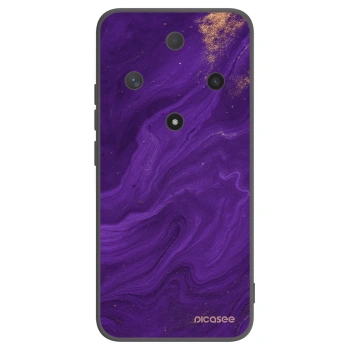 Picasee crna silikonska maskica za Honor Magic6 Lite 5G - Purple