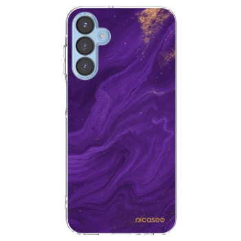 Picasee silikonska prozirna maskica za Samsung Galaxy A15 A156B 5G - Purple