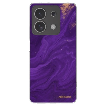 Picasee silikonska prozirna maskica za Xiaomi Redmi Note 13 4G - Purple
