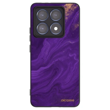 Picasee crna silikonska maskica za Xiaomi 14T Pro - Purple