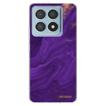 Picasee silikonska prozirna maskica za Xiaomi 14T Pro - Purple