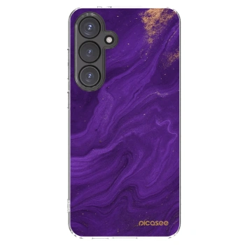 Picasee silikonska prozirna maskica za Samsung Galaxy S24 FE S721B - Purple