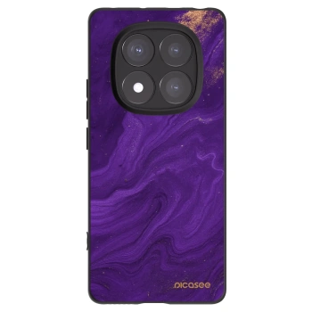 Picasee crna silikonska maskica za Xiaomi Redmi Note 14 Pro 5G - Purple