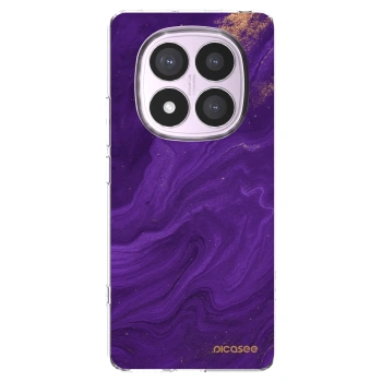 Picasee silikonska prozirna maskica za Xiaomi Redmi Note 14 Pro 5G - Purple