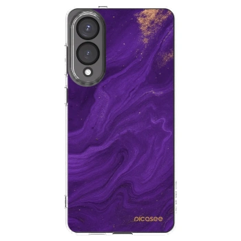 Picasee silikonska prozirna maskica za Samsung Galaxy S25 Edge 5G - Purple