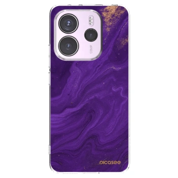 Picasee silikonska prozirna maskica za Xiaomi Redmi Note 14 4G - Purple