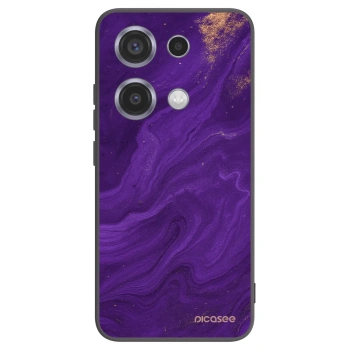 Picasee crna silikonska maskica za Xiaomi Redmi Note 14S - Purple