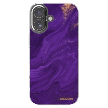 Picasee silikonska prozirna maskica za Apple iPhone 17 - Purple