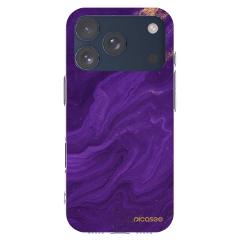 Picasee silikonska prozirna maskica za Apple iPhone 17 Pro - Purple
