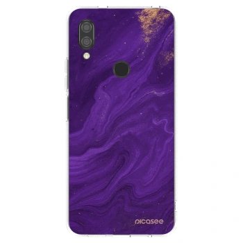 Picasee silikonska prozirna maskica za Xiaomi Redmi 7 - Purple