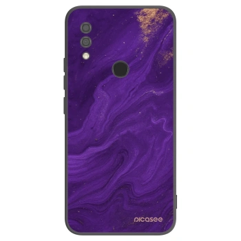 Picasee crna silikonska maskica za Xiaomi Redmi 7 - Purple