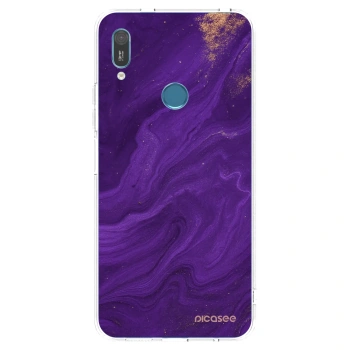 Picasee silikonska prozirna maskica za Huawei Y6 2019 - Purple