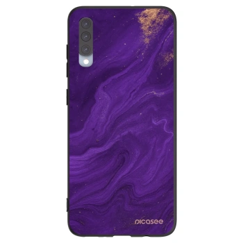 Picasee crna silikonska maskica za Samsung Galaxy A70 A705F - Purple