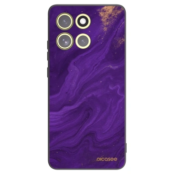 Picasee crna silikonska maskica za Motorola Moto G86 5G - Purple