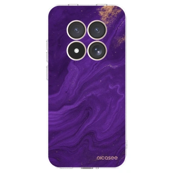 Picasee silikonska prozirna maskica za Xiaomi Redmi Note 15 Pro 4G - Purple