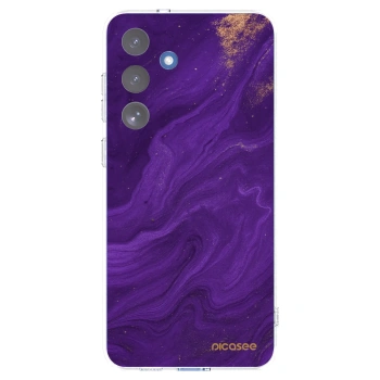 Picasee silikonska prozirna maskica za Samsung Galaxy S25 FE 5G - Purple