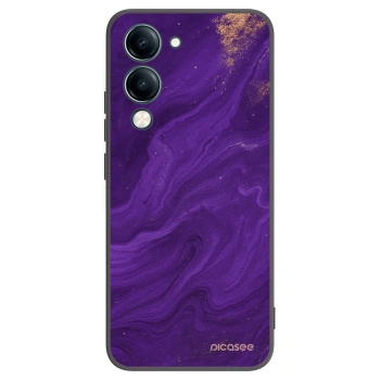 Picasee crna silikonska maskica za Vivo Y29s 5G - Purple