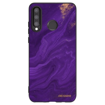 Picasee crna silikonska maskica za Huawei P30 Lite - Purple