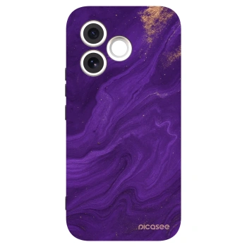 Picasee crna silikonska maskica za Honor 600 Lite - Purple
