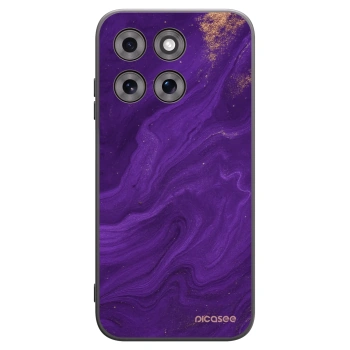 Picasee crna silikonska maskica za Motorola Moto G77 - Purple