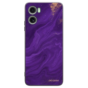 Picasee crna silikonska maskica za Motorola Moto G06 - Purple
