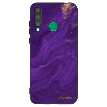 Picasee crna silikonska maskica za Honor 20 Lite - Purple