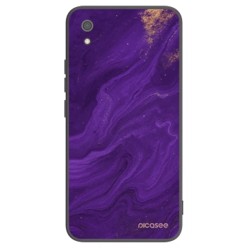 Picasee crna silikonska maskica za Xiaomi Redmi 7A - Purple