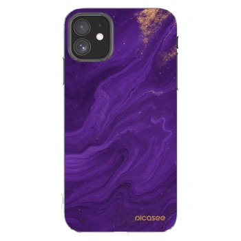 Picasee silikonska prozirna maskica za Apple iPhone 11 - Purple
