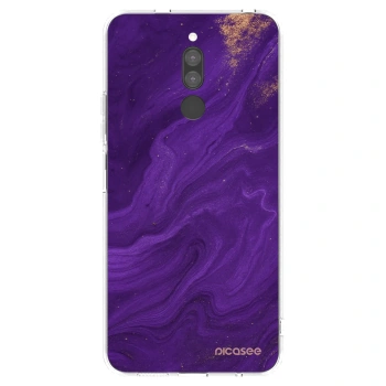 Picasee silikonska prozirna maskica za Xiaomi Redmi 8 - Purple