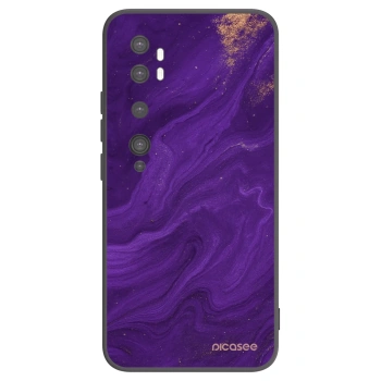 Picasee crna silikonska maskica za Xiaomi Mi Note 10 (Pro) - Purple