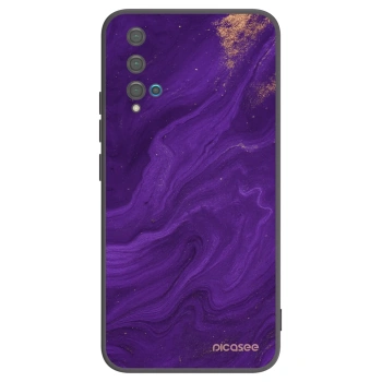 Picasee crna silikonska maskica za Huawei Nova 5T - Purple