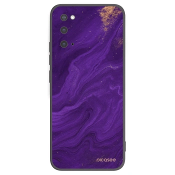 Picasee crna silikonska maskica za Samsung Galaxy S20 G980F - Purple