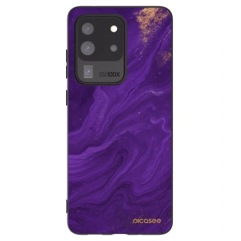 Picasee crna silikonska maskica za Samsung Galaxy S20 Ultra 5G G988F - Purple