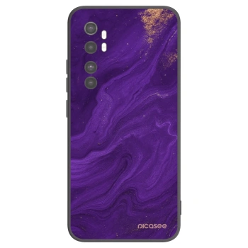 Picasee crna silikonska maskica za Xiaomi Mi Note 10 Lite - Purple