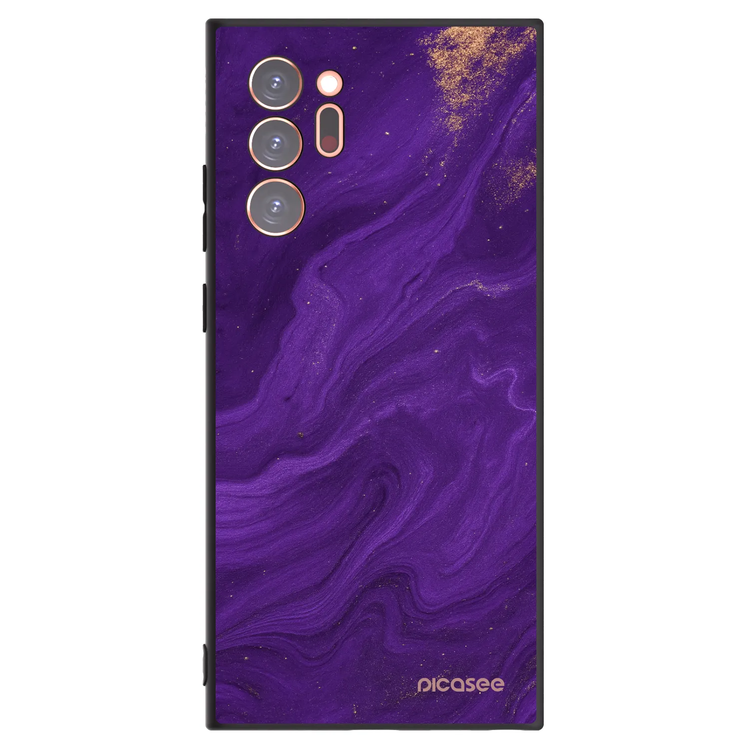 Picasee crna silikonska maskica za Samsung Galaxy Note 20 Ultra - Purple