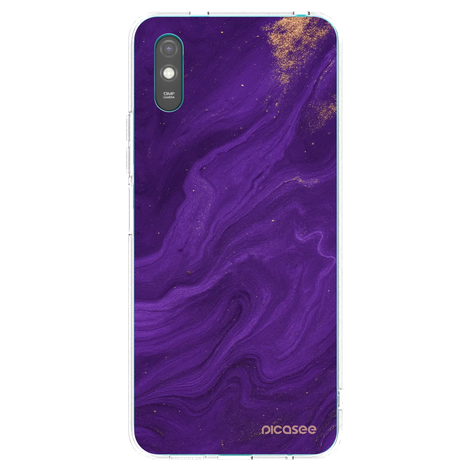 Picasee silikonska prozirna maskica za Xiaomi Redmi 9A - Purple