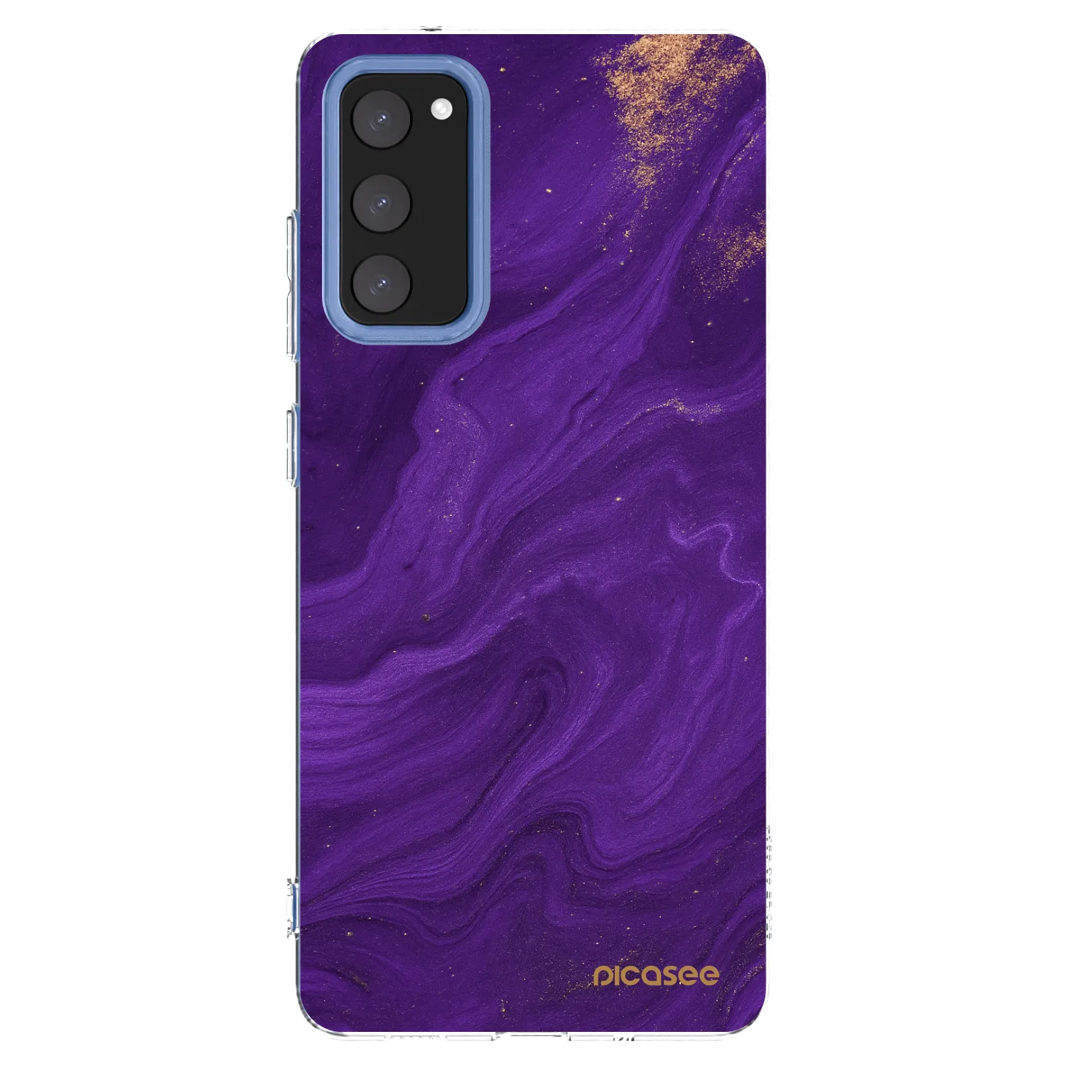 Picasee silikonska prozirna maskica za Samsung Galaxy S20 FE - Purple