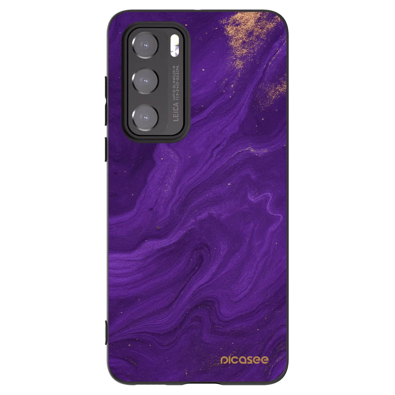 Picasee crna silikonska maskica za Huawei P40 - Purple