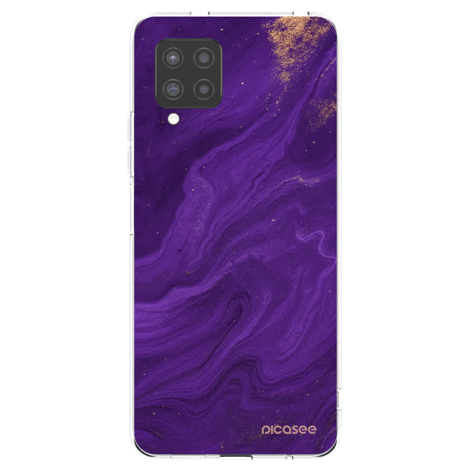 Picasee silikonska prozirna maskica za Samsung Galaxy A42 A426B - Purple