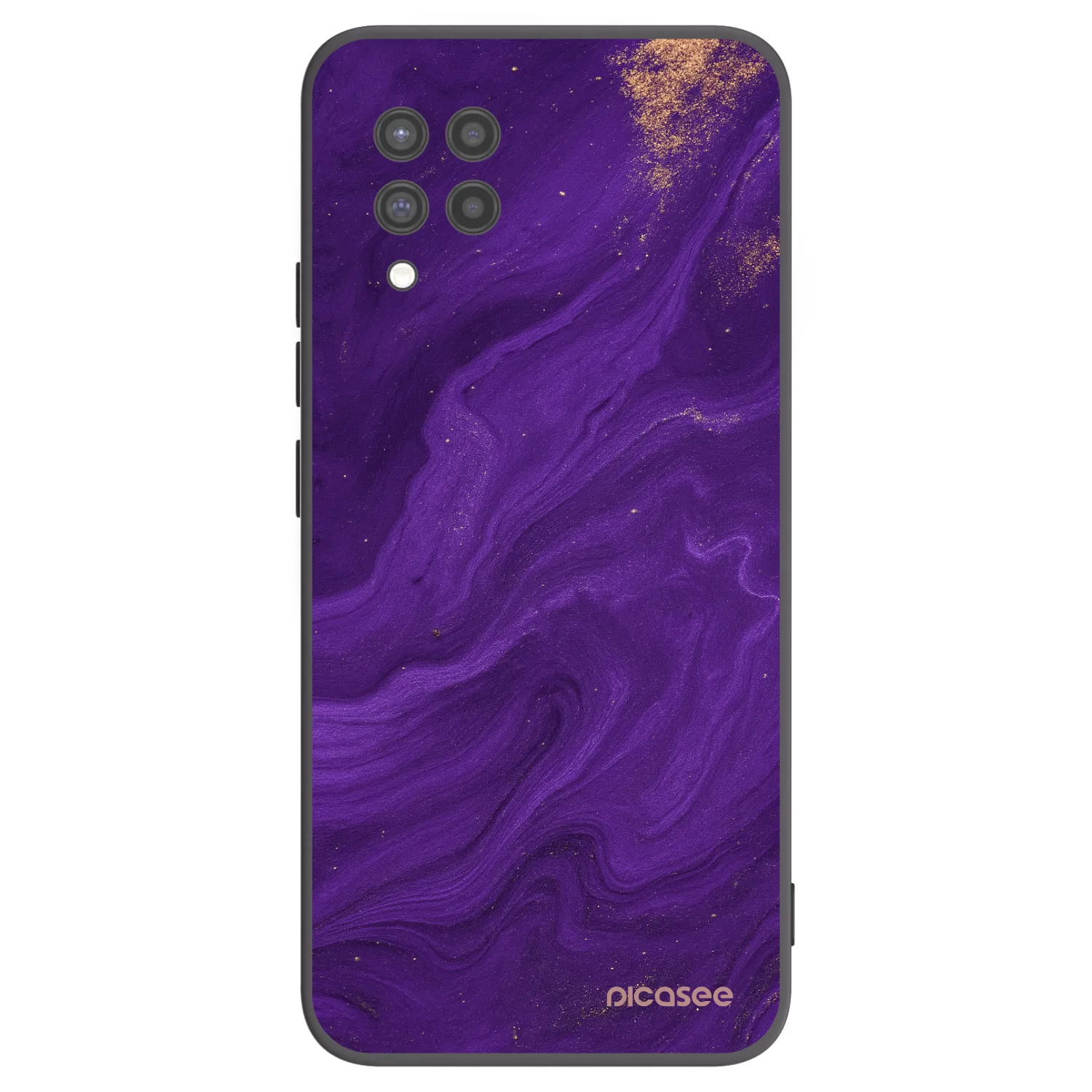 Picasee crna silikonska maskica za Samsung Galaxy A42 A426B - Purple