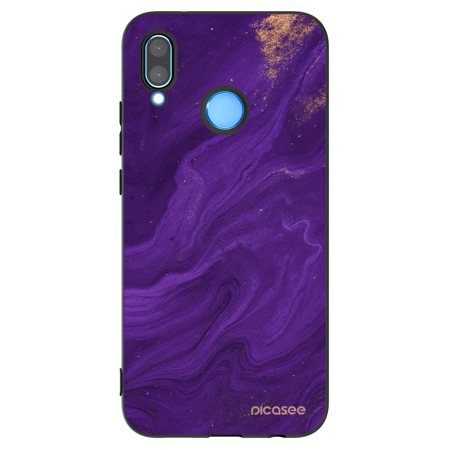 Picasee crna silikonska maskica za Huawei P20 Lite - Purple