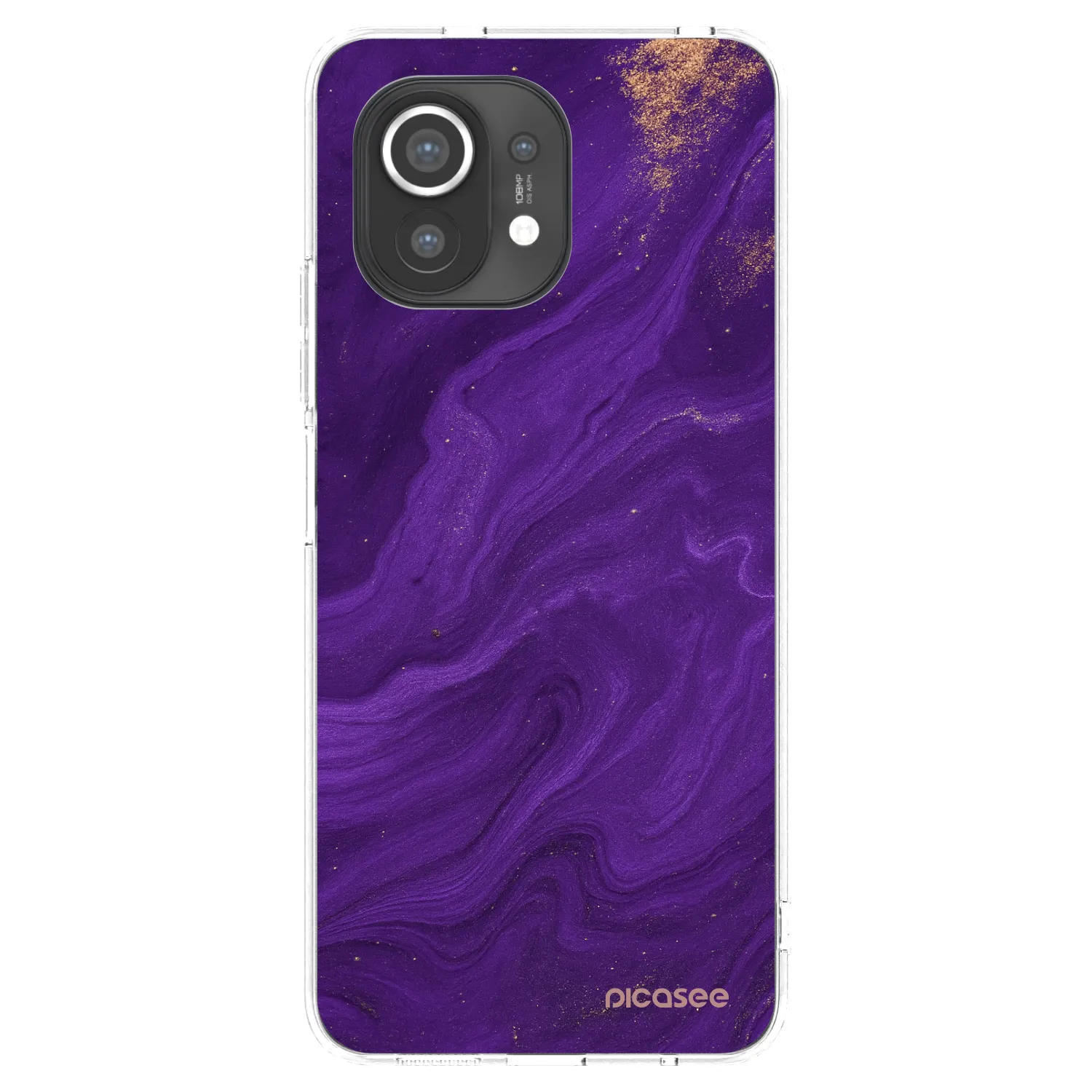 Picasee silikonska prozirna maskica za Xiaomi Mi 11 - Purple
