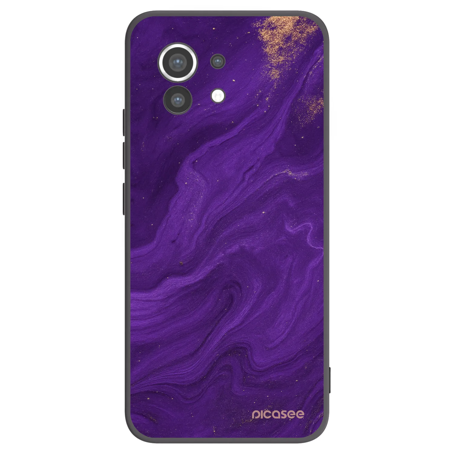 Picasee crna silikonska maskica za Xiaomi Mi 11 - Purple