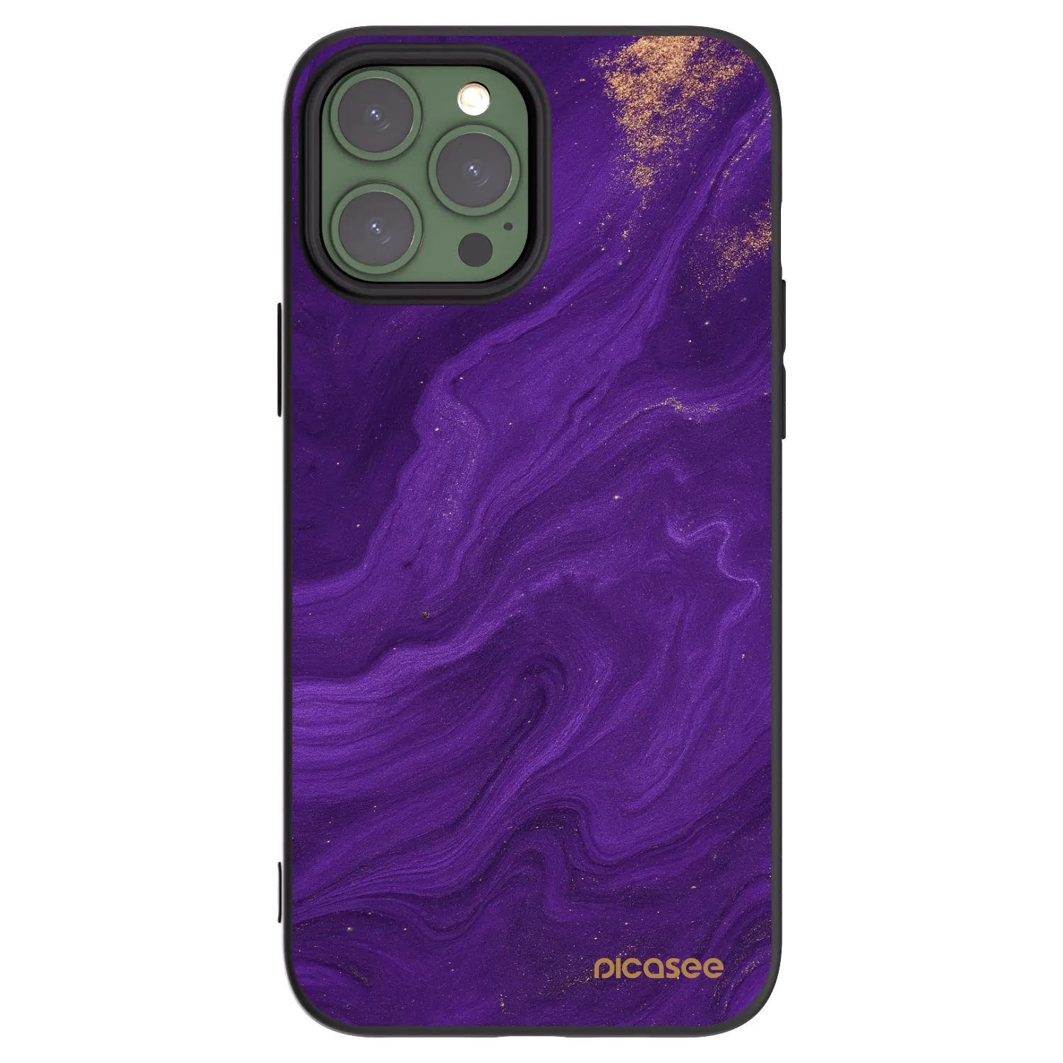 Picasee crna silikonska maskica za Apple iPhone 13 Pro Max - Purple