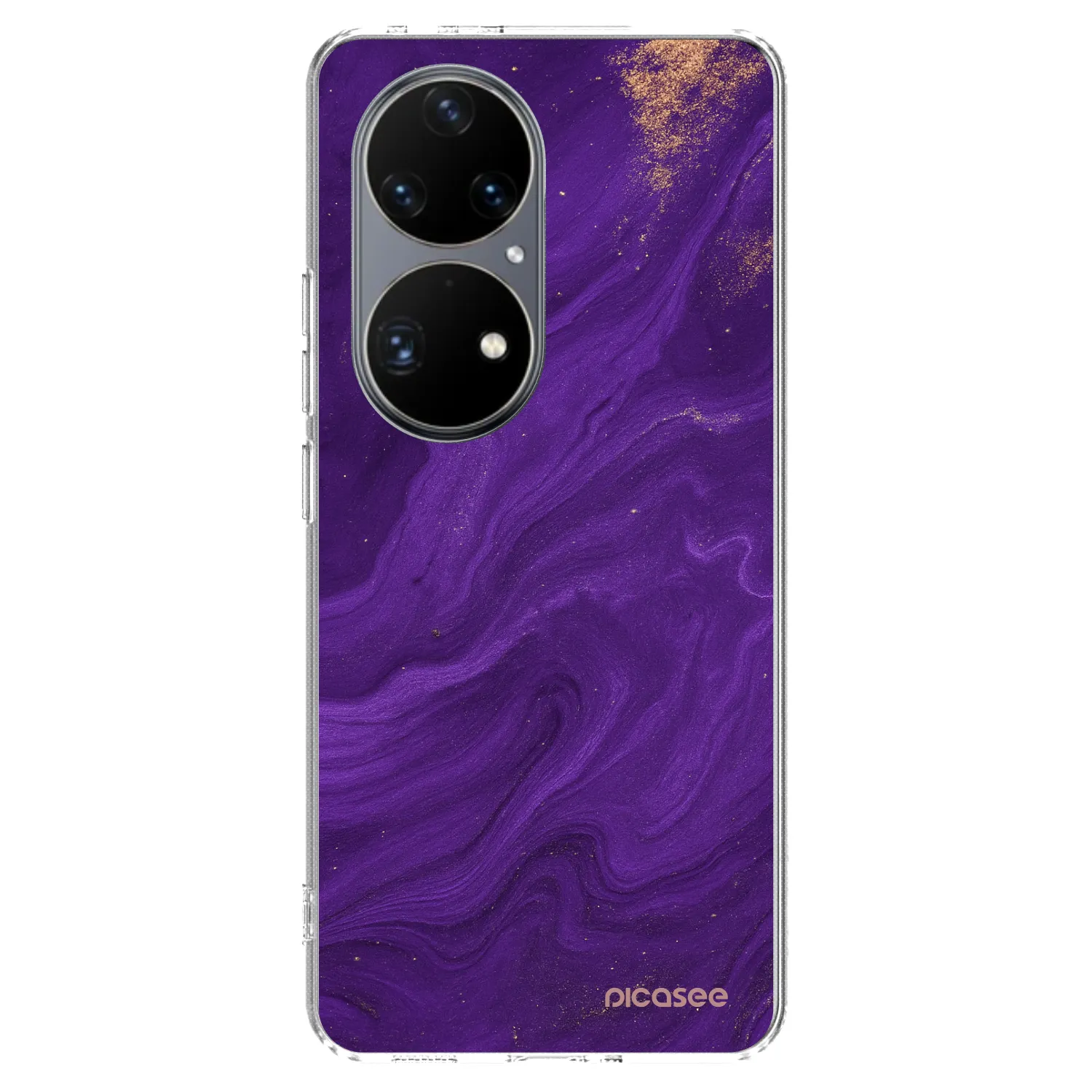 Picasee silikonska prozirna maskica za Huawei P50 - Purple