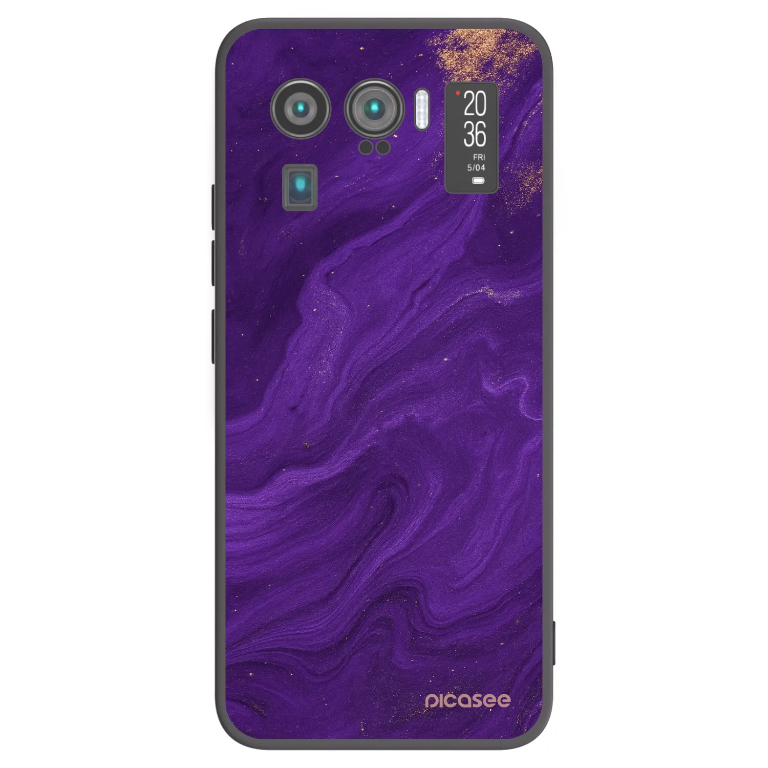 Picasee crna silikonska maskica za Xiaomi Mi 11 Ultra - Purple
