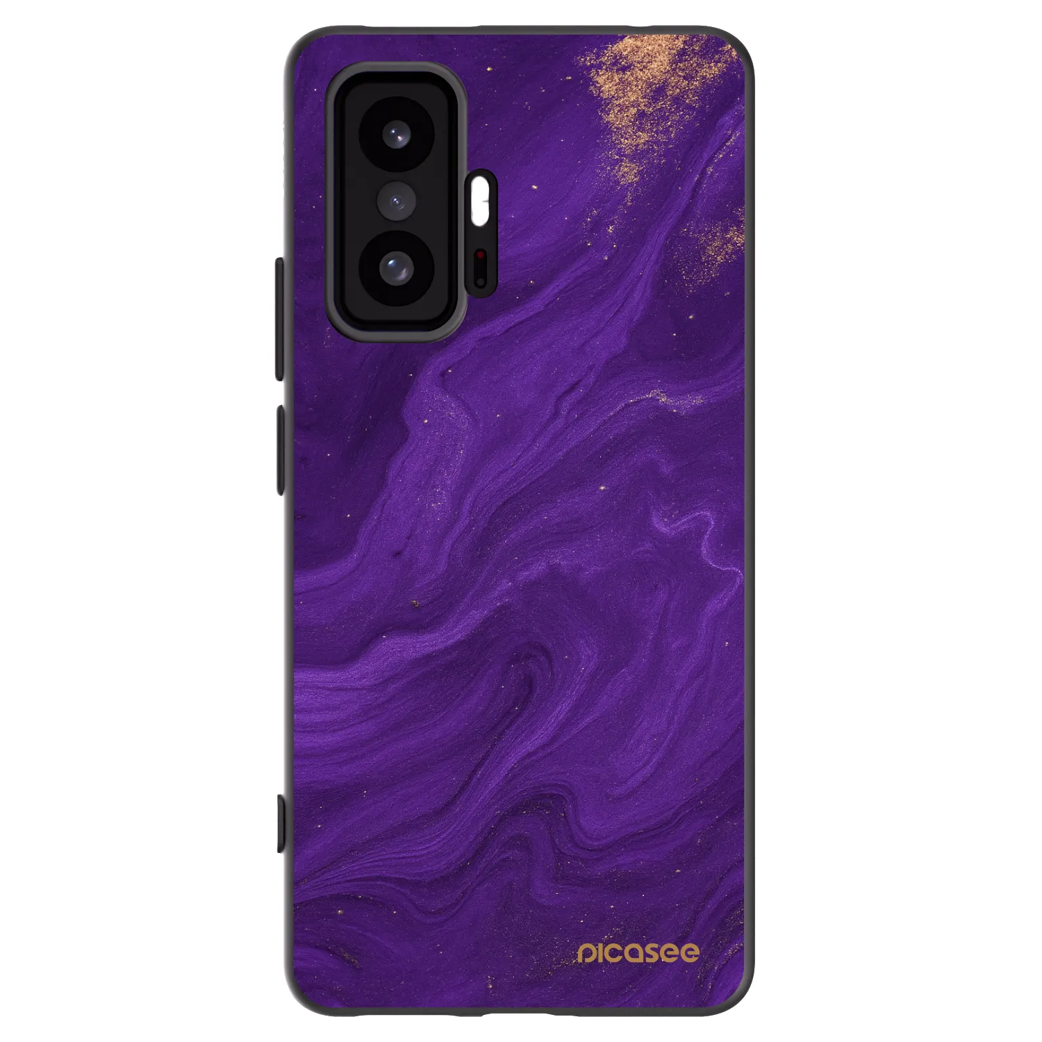 Picasee crna silikonska maskica za Xiaomi 11T - Purple